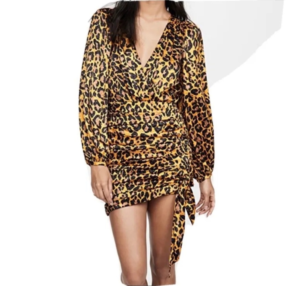 Ronny kobo leopard dress. New without tags, size xs